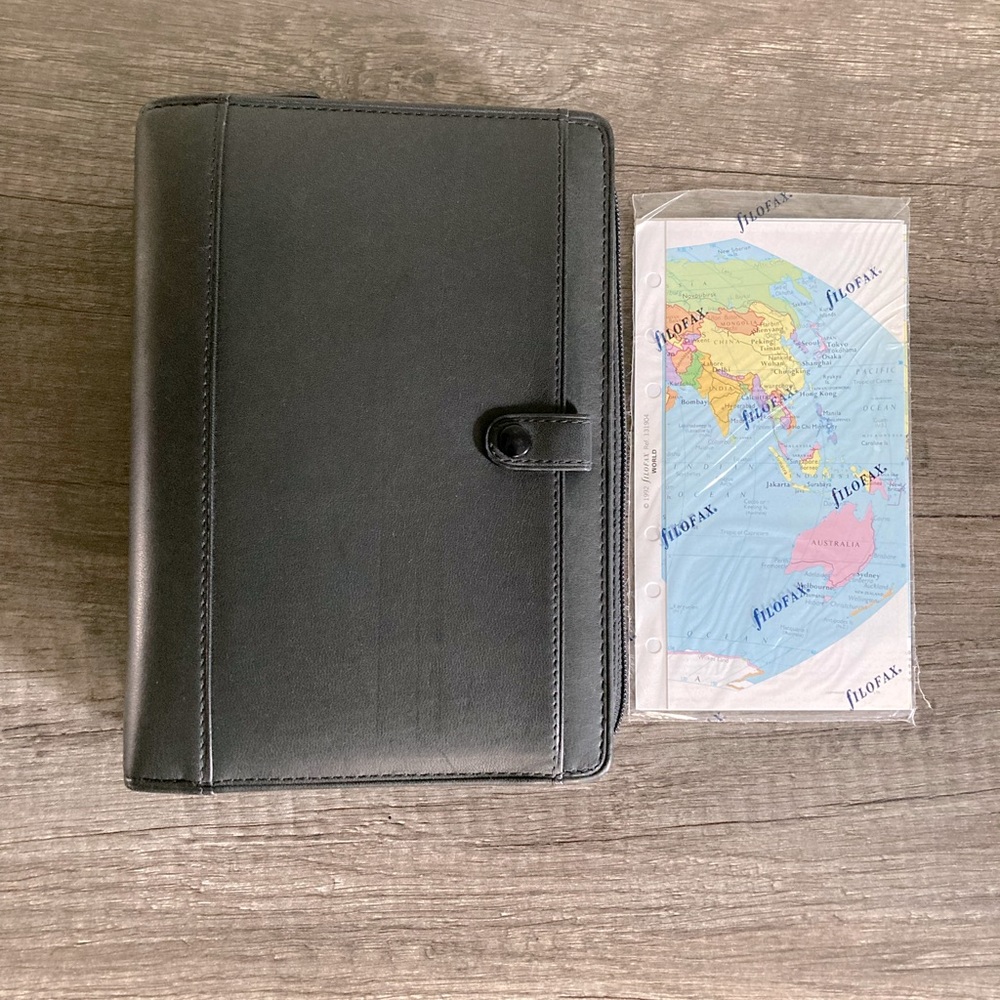 Filofax Personal Durham Deluxe Leather Black